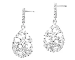 Kolczyki srebrne z cyrkoniami