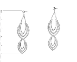 Kolczyki srebrne z cyrkoniami