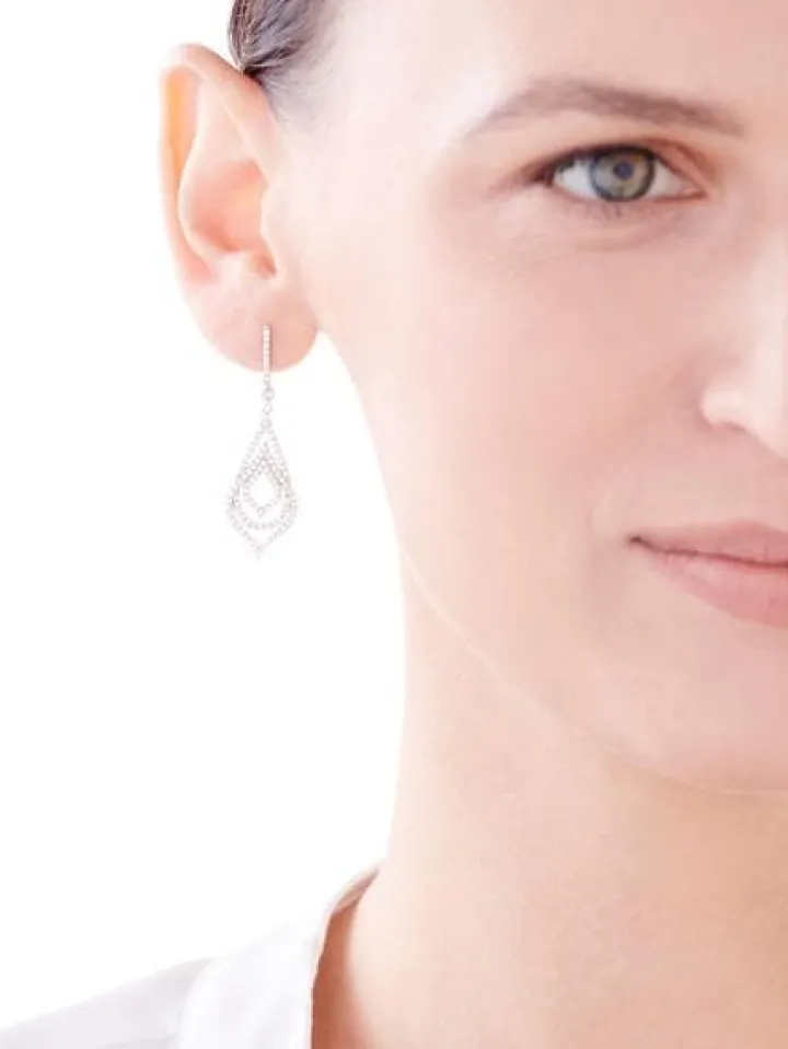 Kolczyki srebrne z cyrkoniami