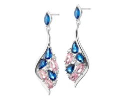 Kolczyki srebrne z cyrkoniami