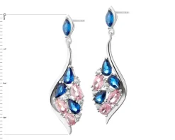 Kolczyki srebrne z cyrkoniami