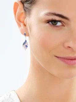 Kolczyki srebrne z cyrkoniami