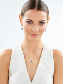 Kolczyki srebrne z cyrkoniami