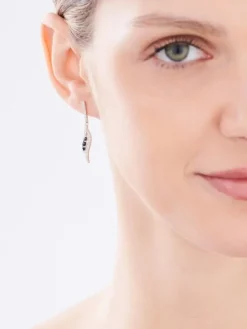 Kolczyki srebrne z cyrkoniami