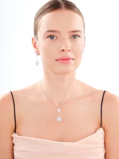 Kolczyki srebrne z cyrkoniami