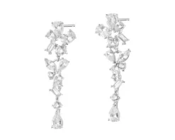 Kolczyki srebrne z cyrkoniami