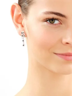 Kolczyki srebrne z cyrkoniami