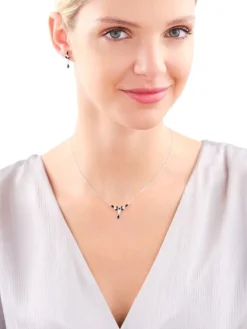 Kolczyki srebrne z cyrkoniami