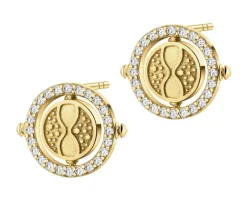 Kolczyki srebrne z cyrkoniami - Harry Potter, zmieniacz czasu, Warner Bros. Discovery