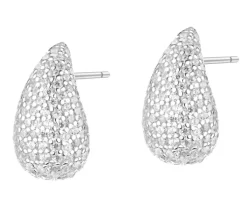 Kolczyki srebrne z cyrkoniami - łezki