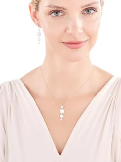 Kolczyki srebrne z cyrkoniami - koła