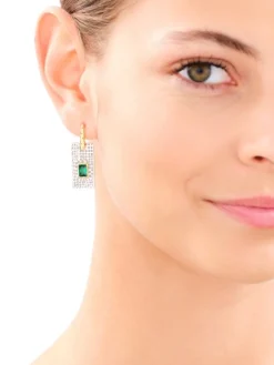 Kolczyki srebrne z cyrkoniami