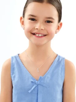 Kolczyki srebrne z cyrkoniami - koty