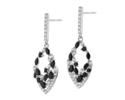 Kolczyki srebrne z cyrkoniami