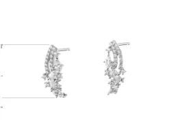 Kolczyki srebrne z cyrkoniami