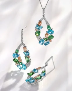 Kolczyki srebrne z cyrkoniami