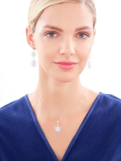 Kolczyki srebrne z cyrkoniami