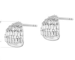 Kolczyki srebrne z cyrkoniami