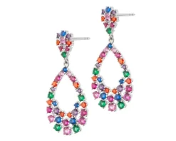 Kolczyki srebrne z cyrkoniami