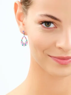 Kolczyki srebrne z cyrkoniami