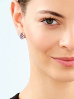 Kolczyki srebrne z cyrkoniami - motyle