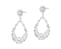 Kolczyki srebrne z cyrkoniami