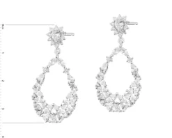 Kolczyki srebrne z cyrkoniami