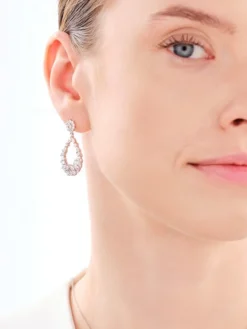 Kolczyki srebrne z cyrkoniami