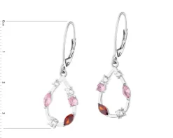 Kolczyki srebrne z cyrkoniami