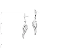 Kolczyki srebrne z cyrkoniami