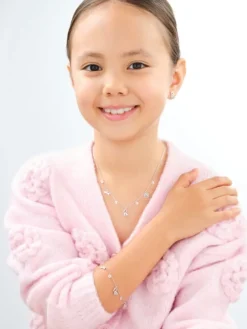 Kolczyki srebrne z cyrkoniami - pieski