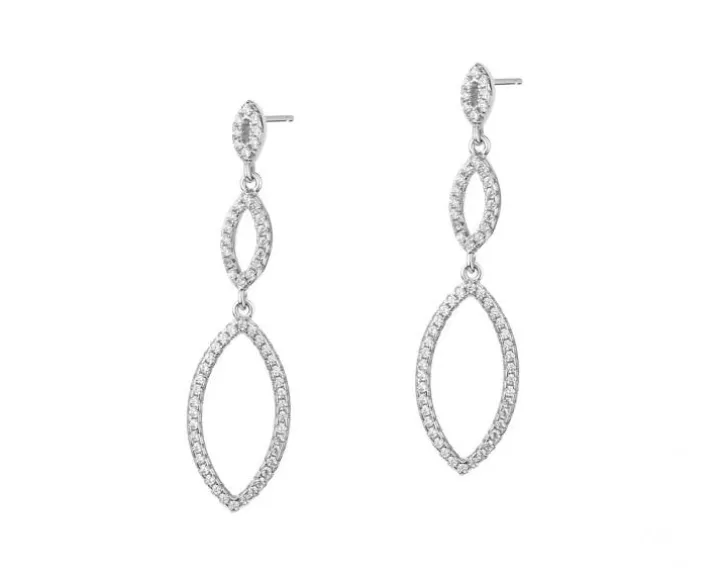 Kolczyki srebrne z cyrkoniami