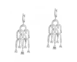 Kolczyki srebrne z cyrkoniami