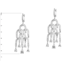 Kolczyki srebrne z cyrkoniami