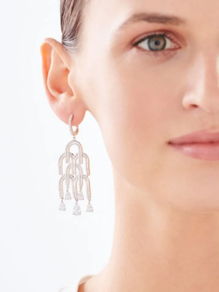 Kolczyki srebrne z cyrkoniami