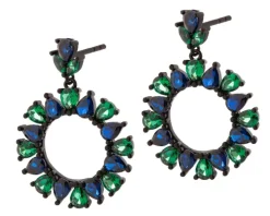 Kolczyki srebrne z cyrkoniami