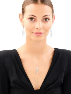 Kolczyki srebrne z cyrkoniami