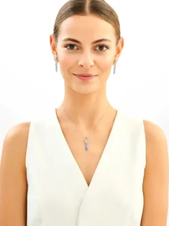 Kolczyki srebrne z cyrkoniami