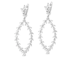 Kolczyki srebrne z cyrkoniami