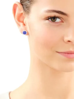 Kolczyki srebrne z cyrkoniami - koła