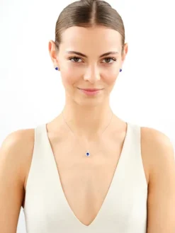 Kolczyki srebrne z cyrkoniami - koła