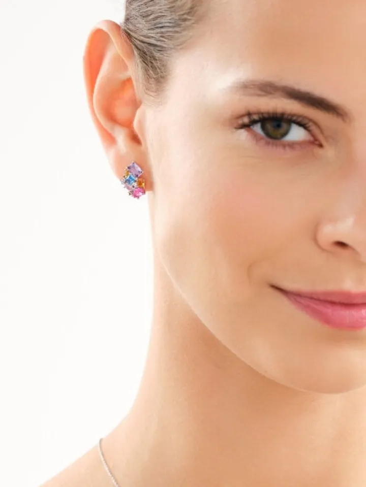 Kolczyki srebrne z cyrkoniami