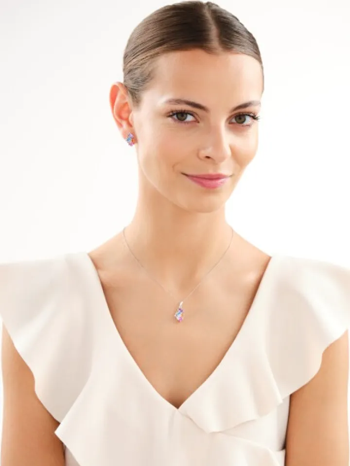 Kolczyki srebrne z cyrkoniami