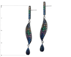 Kolczyki srebrne z cyrkoniami