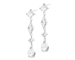 Kolczyki srebrne z cyrkoniami