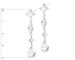 Kolczyki srebrne z cyrkoniami