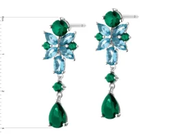 Kolczyki srebrne z cyrkoniami