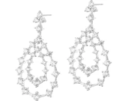 Kolczyki srebrne z cyrkoniami