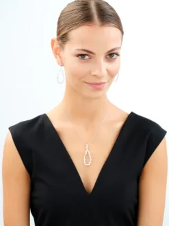 Kolczyki srebrne z cyrkoniami