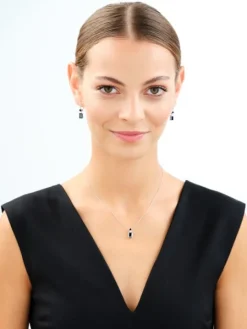 Kolczyki srebrne z cyrkoniami